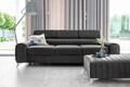 Canapea extensibila 3 locuri, ELTAP, SO-LAU-05NU, Laurence, 261x97x105 cm, lemn/poliester, gri inchis