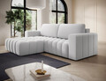 Coltar extensibil stanga 4 locuri ELTAP, Bon-49, Bonett, 250x175x92 cm, lemn/poliester, gri deschis