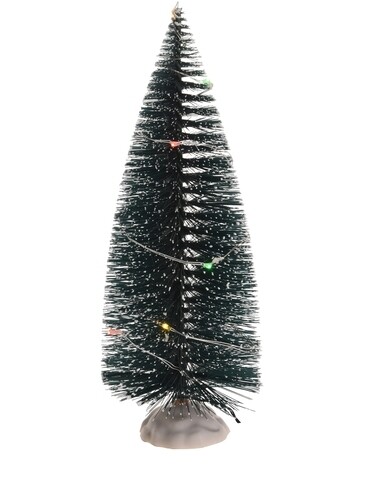 Decoratiune luminoasa Tree, 9x9x22 cm, verde