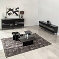 Consola, Neostill, Paris, 180x80x40 cm, PAL, Negru / Fume
