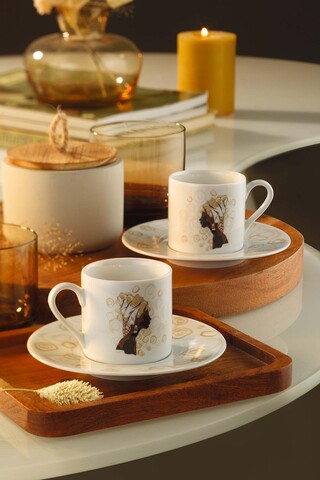 Set de cafea kutahya porselen, ru04kt42011484, 4 piese, portelan