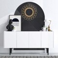 Consola, Emerald, Polaris, 150x75x40 cm, Alb