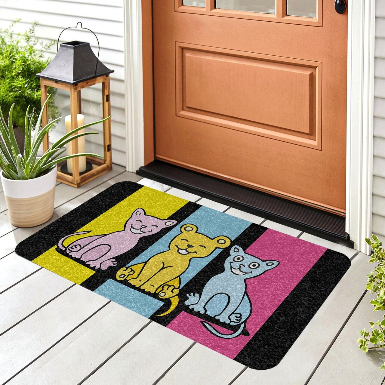 Covoraș din PVC, PDoormat29, 40x70 cm, PVC, Multicolor