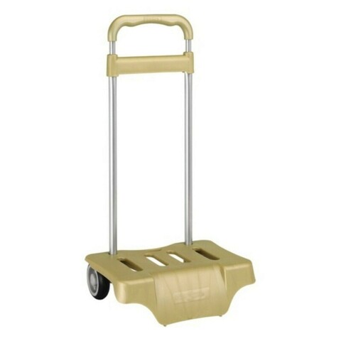 Troler pentru rucsac, safta, universal, 30 x 23 x 85 cm, otel/polipropilena, auriu