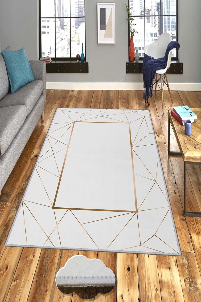 Covor Hmnt803 80x200 cm Poliester Multicolor