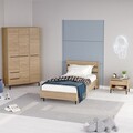 Set dormitor pentru copii, Locelso, ON23-S, Stejar
