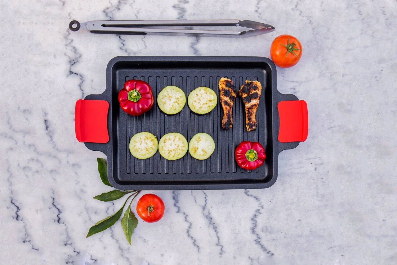 Tava grill, 34 x 22 cm, aluminiu, Noble - Zokura - imagine 6