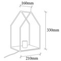 Lampa de perete Opviq Ev, 21x33 cm, E27, 100 W, negru/auriu