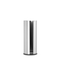 Suport role rezerva hartie igienica, Brabantia, Balance Brilliant, 13.2x13.2x32.1 cm, otel, argintiu