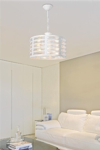Lustra beyaz, asz.1421, squid lighting, 31x47 cm, 60w, alb