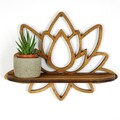 Raft de perete, Evila Originals, Raf264, 33x26x10 cm, Placaj, Maro