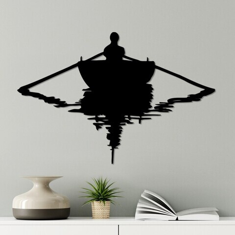 Decoratiune de perete, Boot, Dimensiune: 40 x 60 cm, Negru