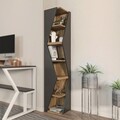 Corp biblioteca, Zena Home, Arrow, 31.8x165x31.8 cm, PAL, Nuc negru