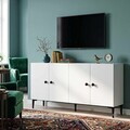 Consola, Hanah Home, Sherifa 180, 180x75x32 cm, Alb