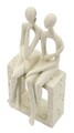 Figurina /sculptura decorativa Stons Couple, Mauro Ferretti, 11.5x9x25 cm, polirasina, crem