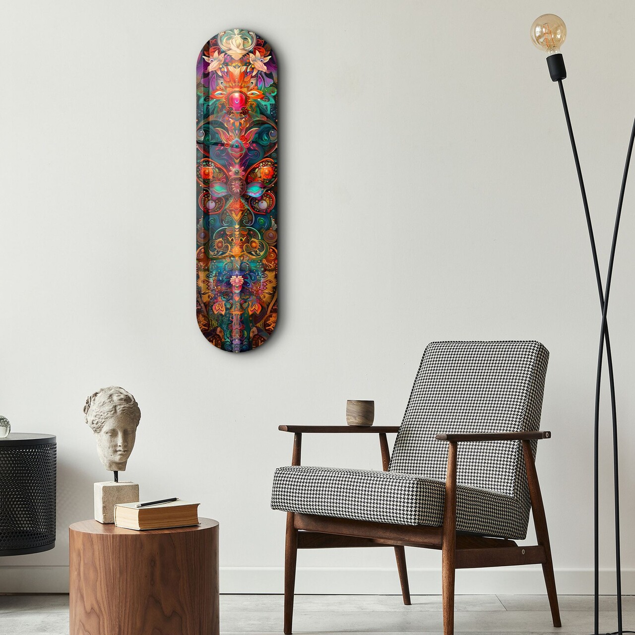 Tablou decorativ, Bohemian Flower Dream v4, Dimensiune: 20 x 80 cm, Multicolor - view 2