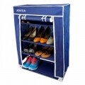 Organizator pentru pantofi Blue, Jocca, 30 x 60 x 80 cm, polipropilena/metal, albastru/alb