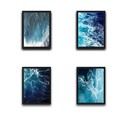 Set 4 tablouri decorative, Waves Set 1, PAL, Hartie, Multicolor