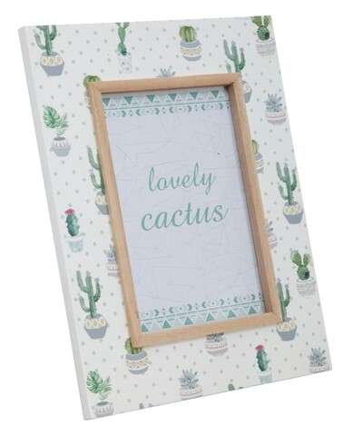 Rama foto cactus, mauro ferretti, 22x27 cm, mdf, verde