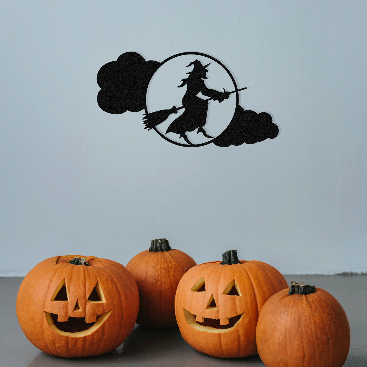 Decoratiune de perete, Halloween 15, Metal, Dimensiune: 53 x 28 cm, Negru - 1 | YEO