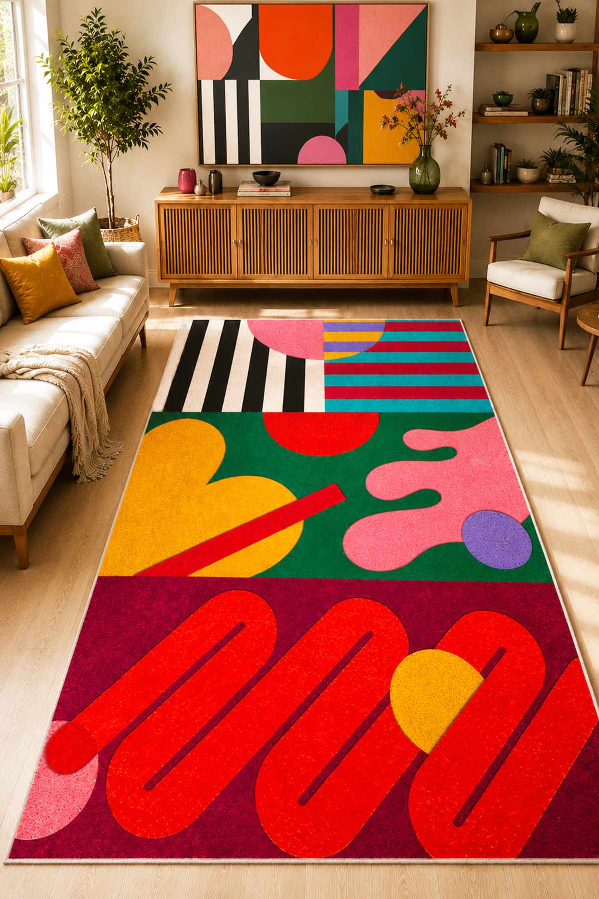 Covor, Orten, 60x150 cm, Multicolor