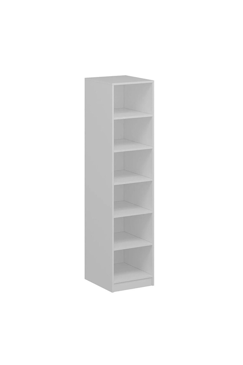 Dulap pentru haine, Minerva, Kale Raflı 210, 45x210x52 cm, PAL, Alb - 2 | YEO
