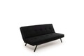 Canapea extensibila cu 3 locuri, Futon, 859FTN2900, Metal , Negru