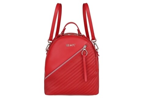 Rucsac Beverly Hills Polo Club, 406, piele ecologica, rosu