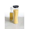 Recipient cu capac, Brabantia, Stackable, 10.4x32.1 cm, 1.9 L, sticla borosilicata, gri inchis