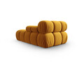 Sezlong living dreapta 1 loc, Bellis-51, Micadoni Home, 155x94x70 cm, catifea, galben