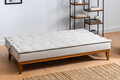 Canapea extensibila 3 locuri PWF-0179, Pakketo, 180x80x78 cm, textil, crem