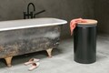 Cos de rufe, Brabantia, Black Cork, 60 L, 38x38x63.5 cm, otel/pluta, negru