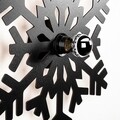 Lampa de perete, Shadow, 606 - A, E27, 100 W, metal/MDF, negru