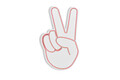 Decoratiune luminoasa LED, Victory Sign, Benzi flexibile de neon, DC 12 V, Roz