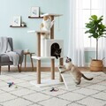 Casă pentru pisici, Paws & Whiskers, Arden, MATERIAL TEXTIL WELSOFT, Alb
