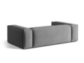 Canapea 3 locuri, Nuria-88, Micadoni Home, 210x110x72 cm, catifea, gri