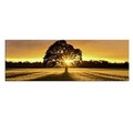 Tablou decorativ cu lumina LED, 3090DACT-68, Canvas, 30 x 90 cm, Multicolor