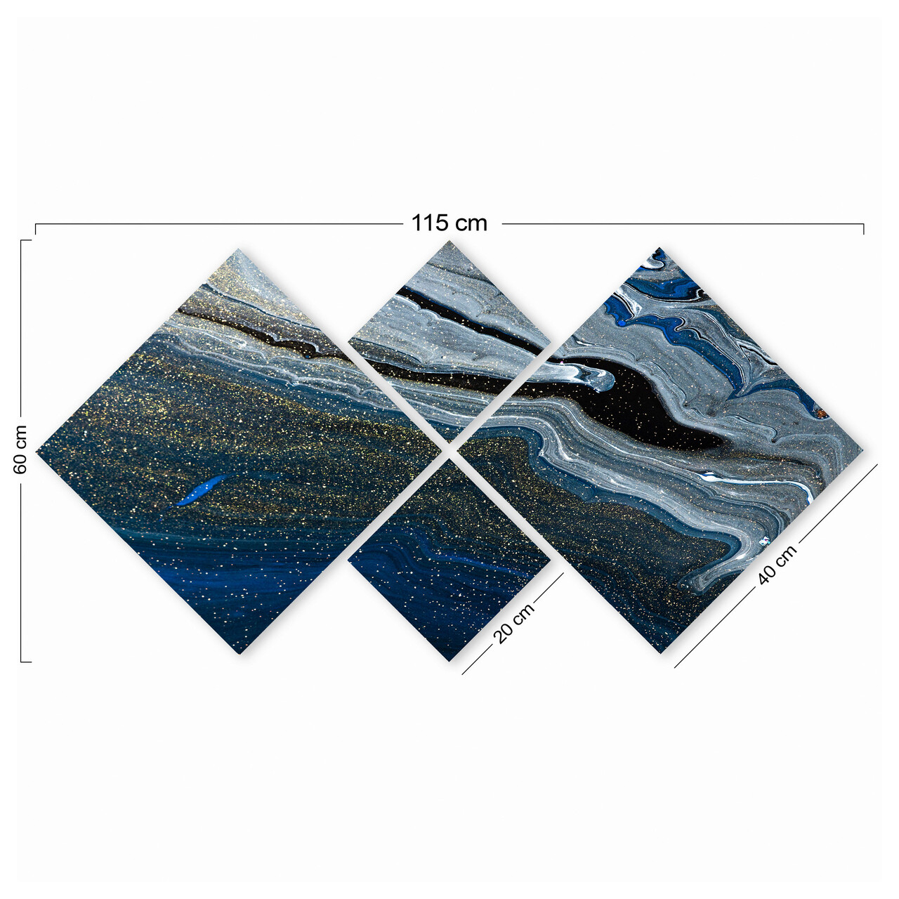 Set 4 tablouri decorative, 4MDF30803112927, MDF, Imprimat UV, Multicolor