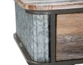 Noptiera Bronxs, Mauro Ferretti, 47.5x36.5x63.5 cm, fier, negru/gri