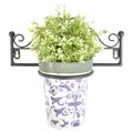 Suport pentru ghiveci, Esschert, Flower Single, 28.3 x 15.1 x 12.8 cm, fier, negru