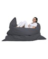 Fotoliu puf, Bean Bag, Ferndale Giant, 140 x 180 cm, poliester impermeabil, gri fumuriu