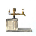 Dispenser bauturi, Evila Originals, DSP005, 32x30x14 cm, Nuc / Aur