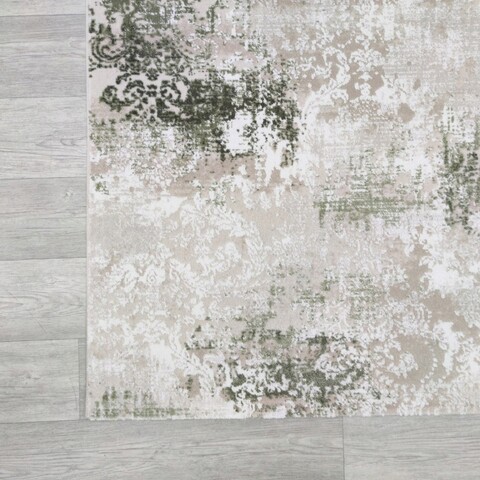Covor, Hera 4469A, 120x170 cm, Acril, Verde / Gri / Alb