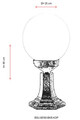 Lampa de exterior, Avonni, 685AVN1154, Plastic ABS, Maro
