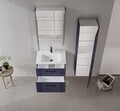 Dulap de baie, Hanah Home, Bari 40, Albastru marin mat