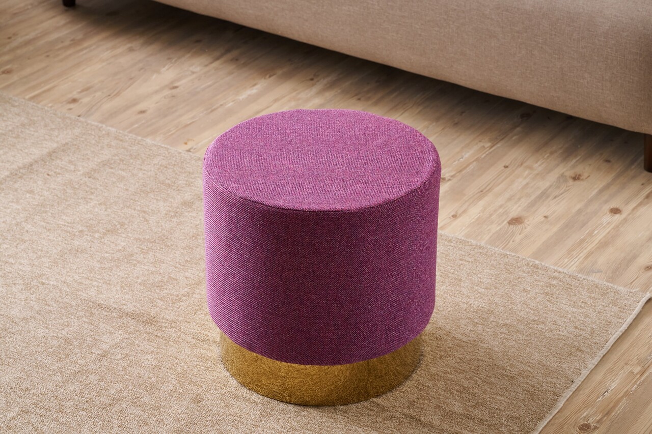 Taburet, Atelier del Sofa, 825BLC5122, Lemn, Lila - view 2
