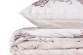 Lenjerie de pat dubla King (FR), Daisy - Red, Pearl Home, Bumbac Ranforce