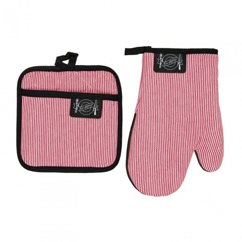 Set 2 piese pentru bucatarie heinner, bumbac, rosu