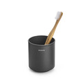 Suport periute si pasta de dinti, Brabantia, MindSet Infinite Grey, 8.1x8.1x9.4 cm, otel, gri