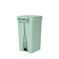 Cos de gunoi cu pedala, Brabantia, StepUp, 16 L, 29.6x22.3x41.1 cm, polipropilena, verde jad